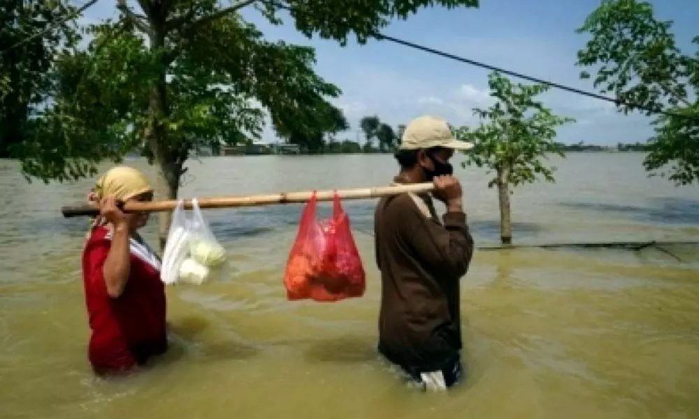 Floods hit 40 villages in Indonesia