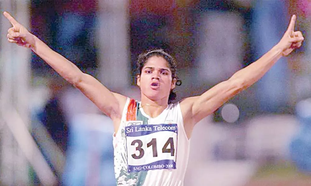 Athlete Pinki Pramanik
