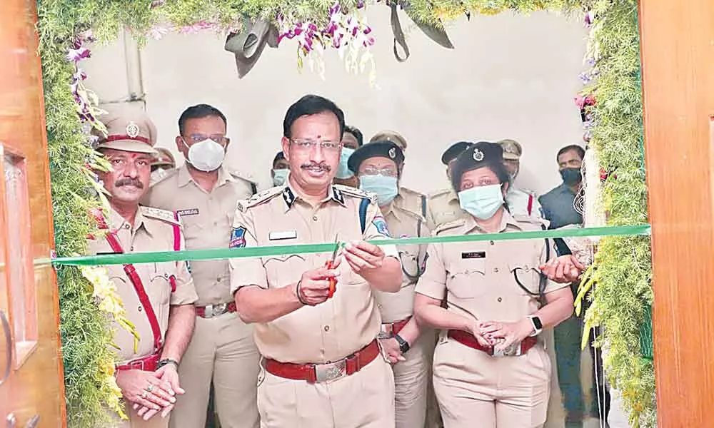 Physical fitness training equipment and Physiotherapy room was inaugurated on Tuesday by Cyberabad CP VC Sajjanar