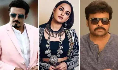 Nandamuri Balakrishna, Sonakshi Sinha and Megastar Chiranjeevi
