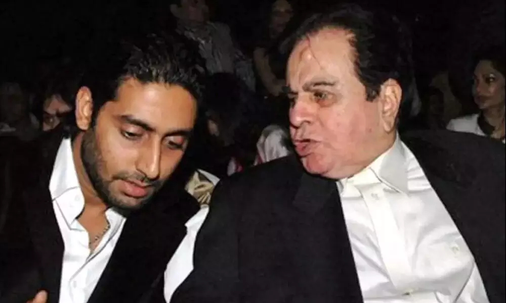 Abhishek Bachchan and Dilip Kumar