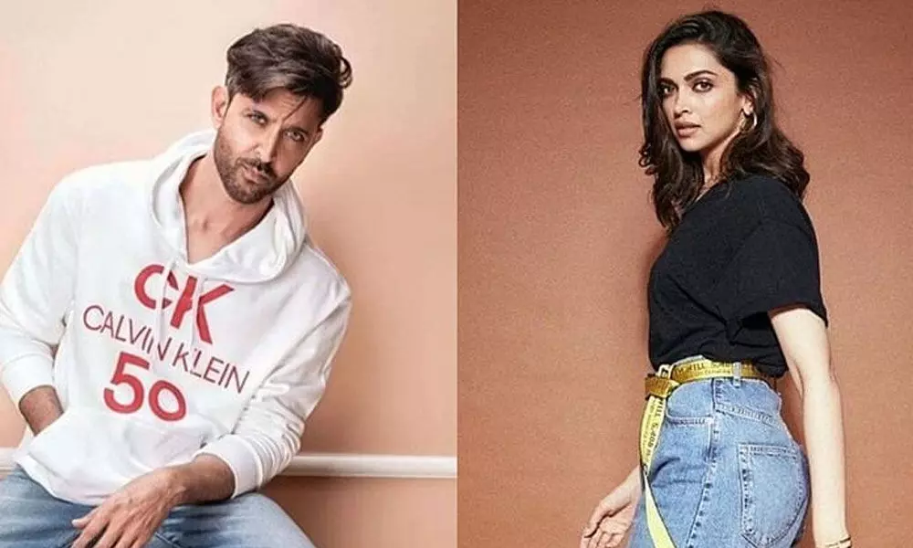 Hrithik Roshan and Deepika Padukone