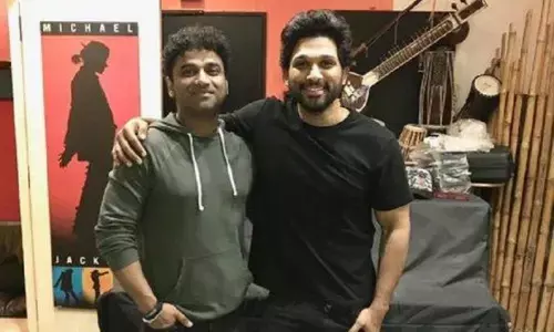 Devi Sri Prasad and Allu Arjun