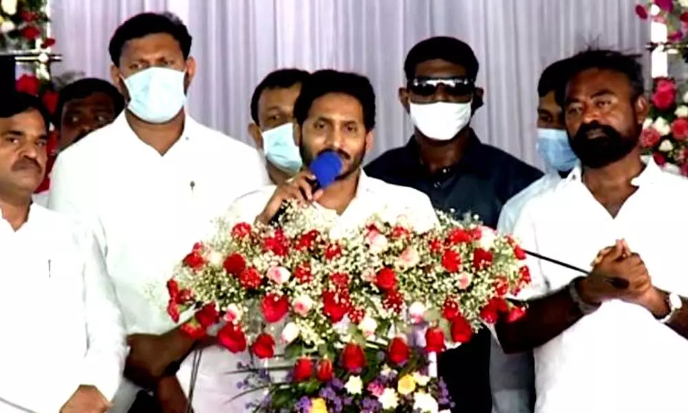 YS Jagan Mohan Reddy launches development works in Kadapa