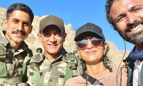 Naga Chaitanya shares a picture from ‘Laal Singh Chadha’ set