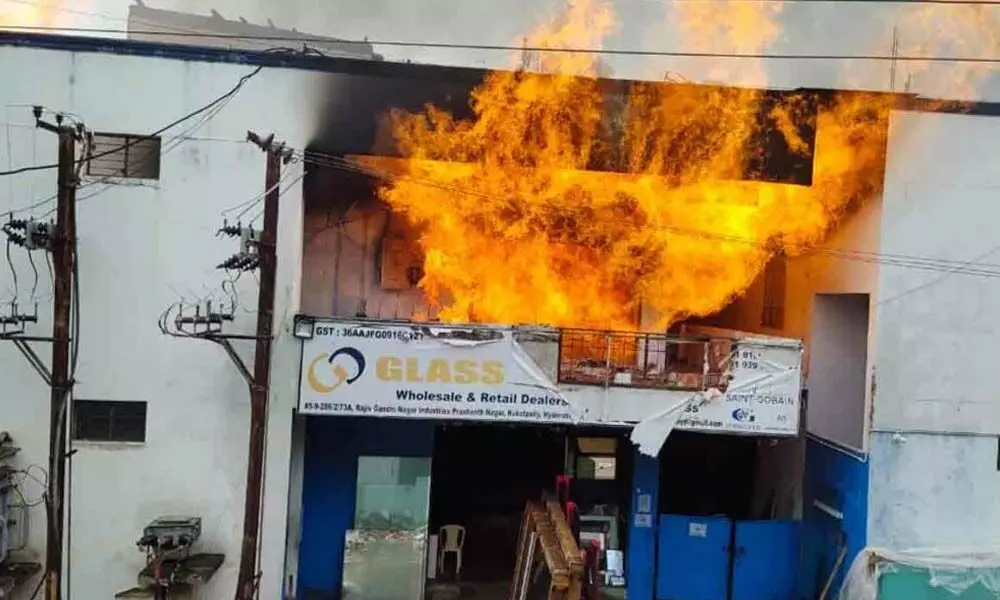 Fire in pharma company in Kukatpally