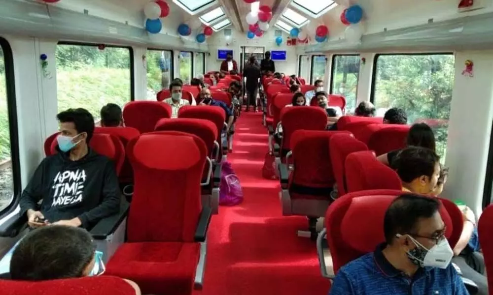 Vistadome coaches From Mangaluru to Yeshwantpur Junction in Bengaluru