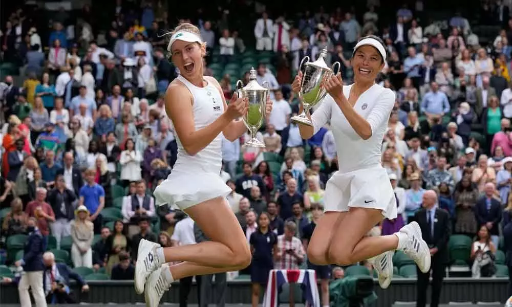 Elise, Hsieh clinch Wimbledon womens doubles title