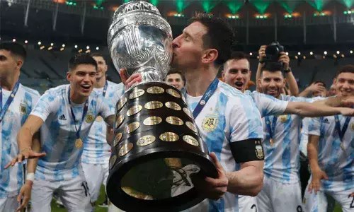 Messi fifth time lucky as Argentina lift title