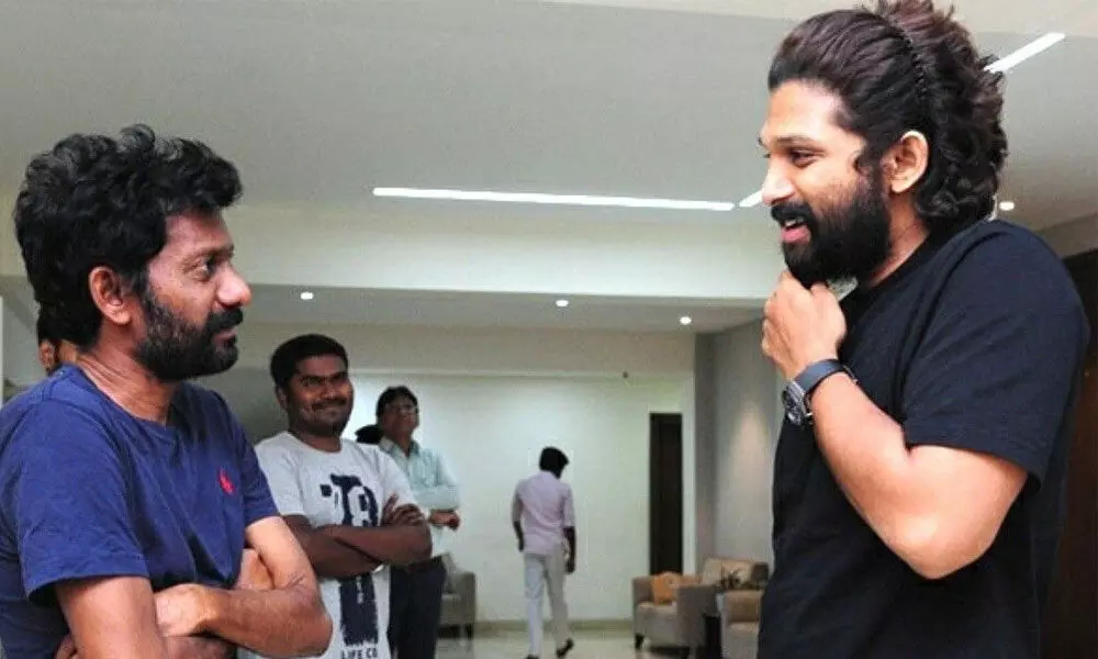 Director Buchi Babu and Allu Arjun