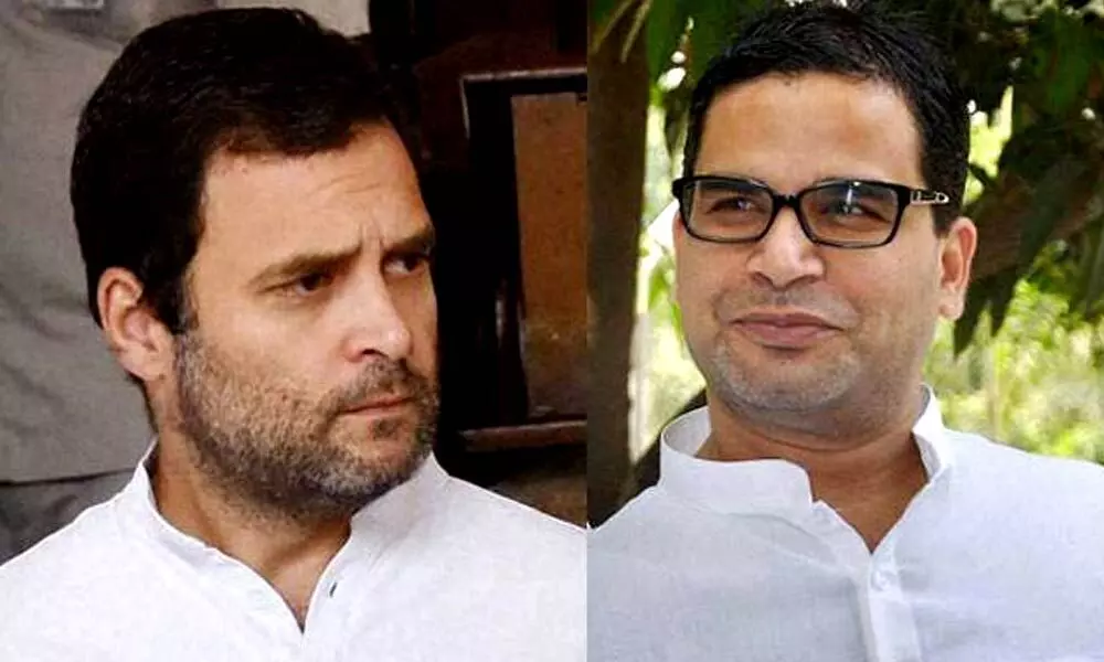 Congress leader Rahul Gandhi and Prashant Kishor