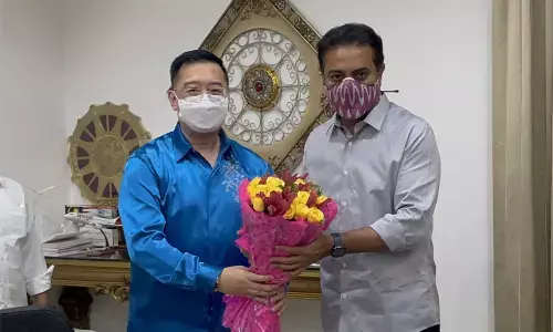 Singapore high commissioner hold talks with minister KTR, says companies keen in investing