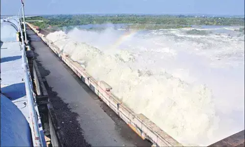 Musi project crest gates lifted due to heavy inflows ( File Pic)