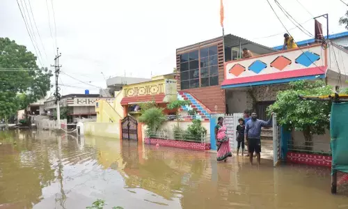 Colonies abutting lakes in Balapur, Jalpally turn into ponds