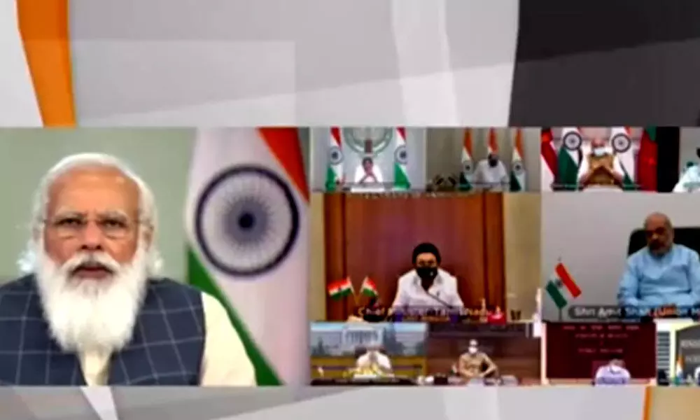 PM Narendra Modi on Friday interacted with the chief ministers to review the Covid situation