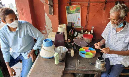 Bhaskara Rao at work