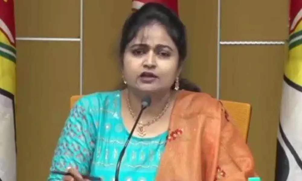 TDP spokesperson Divya Vani