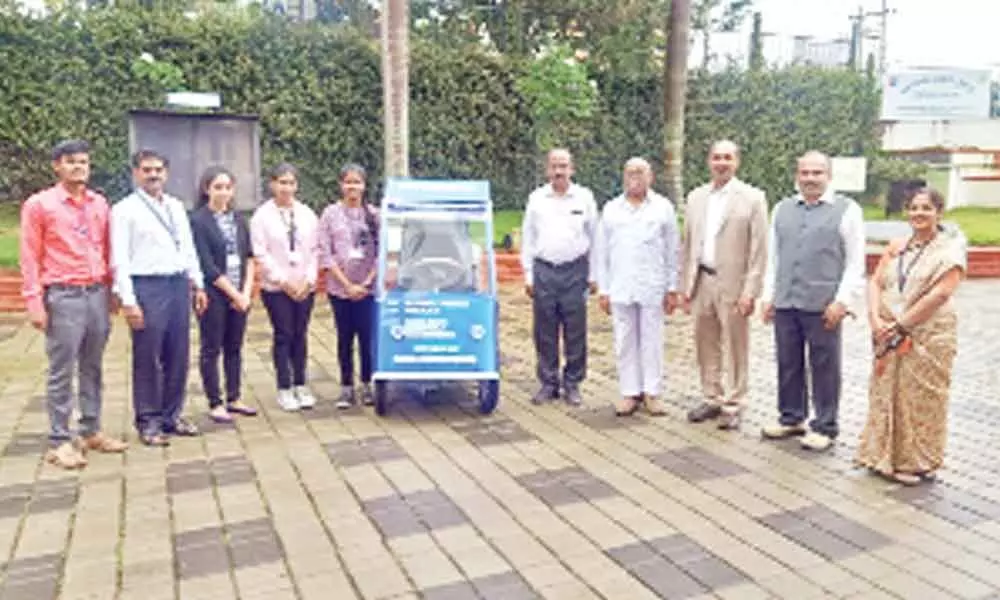 VVCE students develop cost-effective electric car