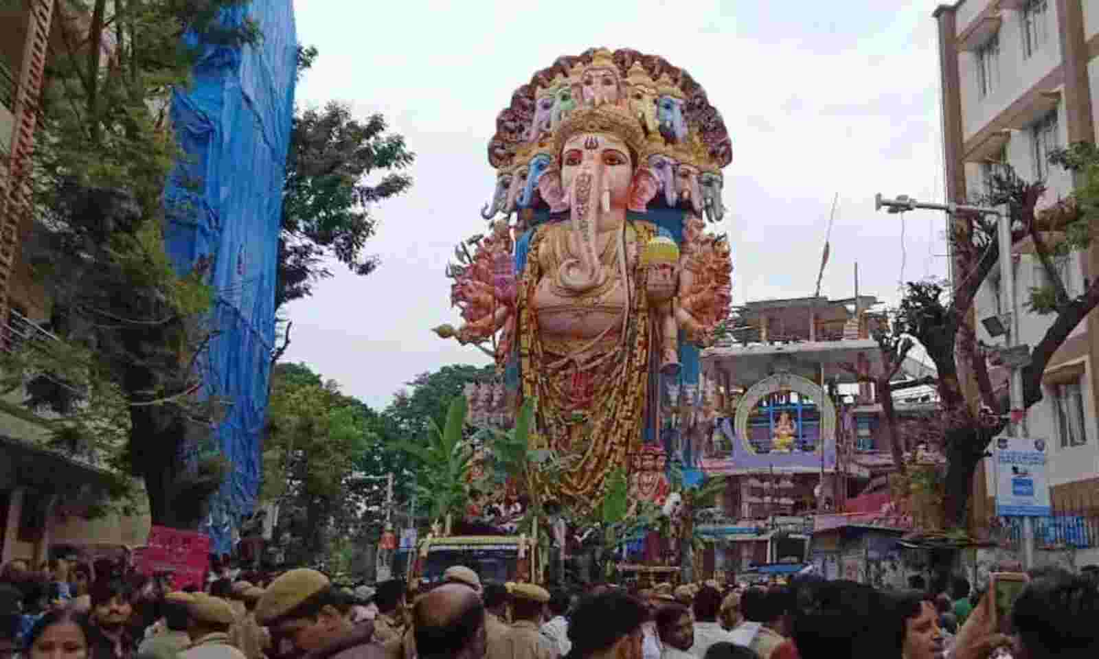 Watch: Khairatabad Ganesh procession begins