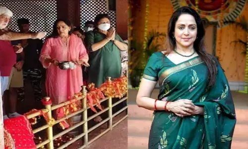 BJP MP Hema Malini visits Kheer Bhawani temple in Kashmir