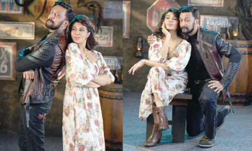 Bollywood diva Jacqueline Fernandez and Kichcha Sudeep