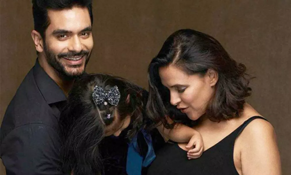 Neha And Angad Bedi Are Expecting Their Second Child, Share The Good News With A Perfect Family Picture