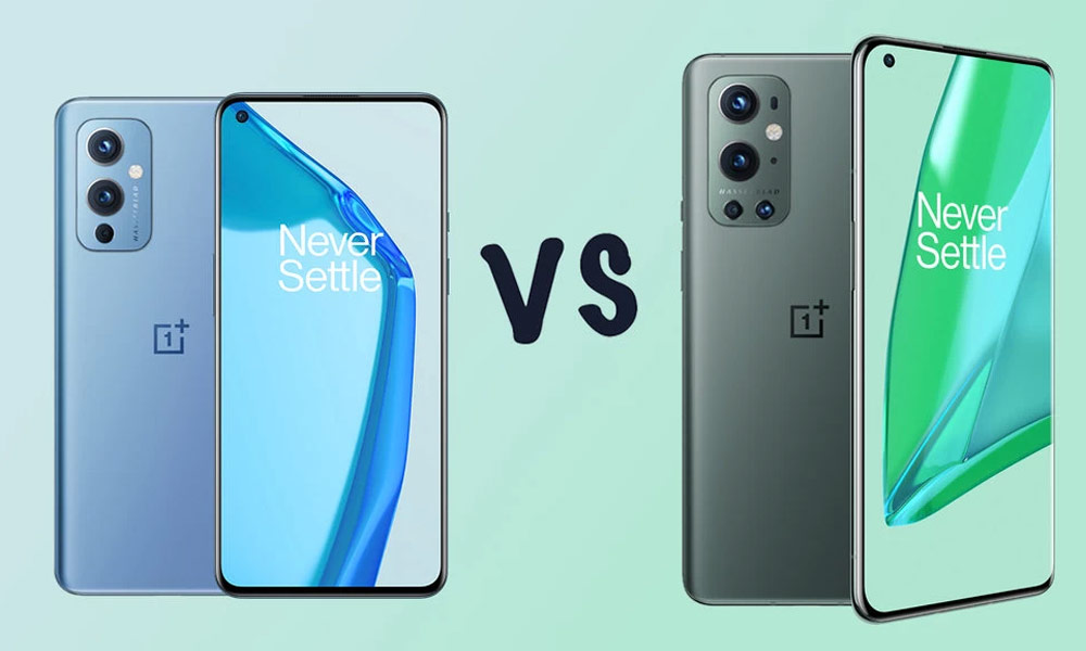 compare oneplus 9 pro