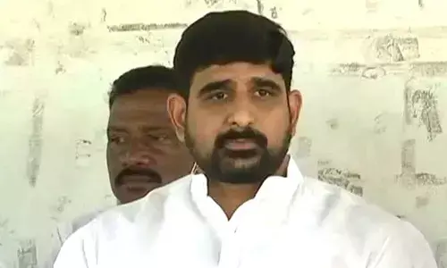 The Padi Kaushik Reddy, while speaking to the media, at his residence
