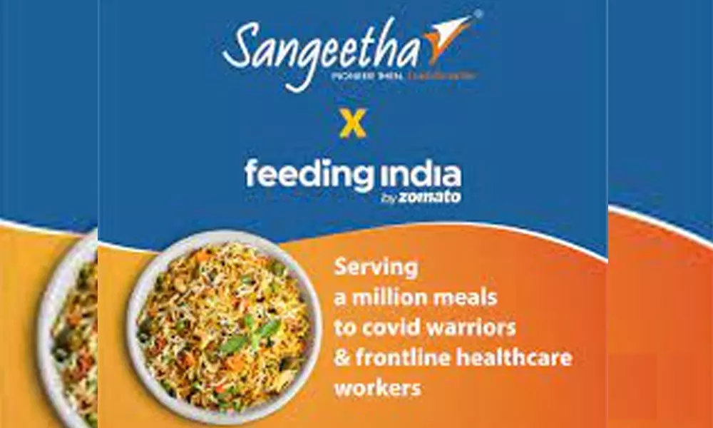 Feeding India joins hands with Sangeetha Mobiles to serve 1 million meals to Covid-hit