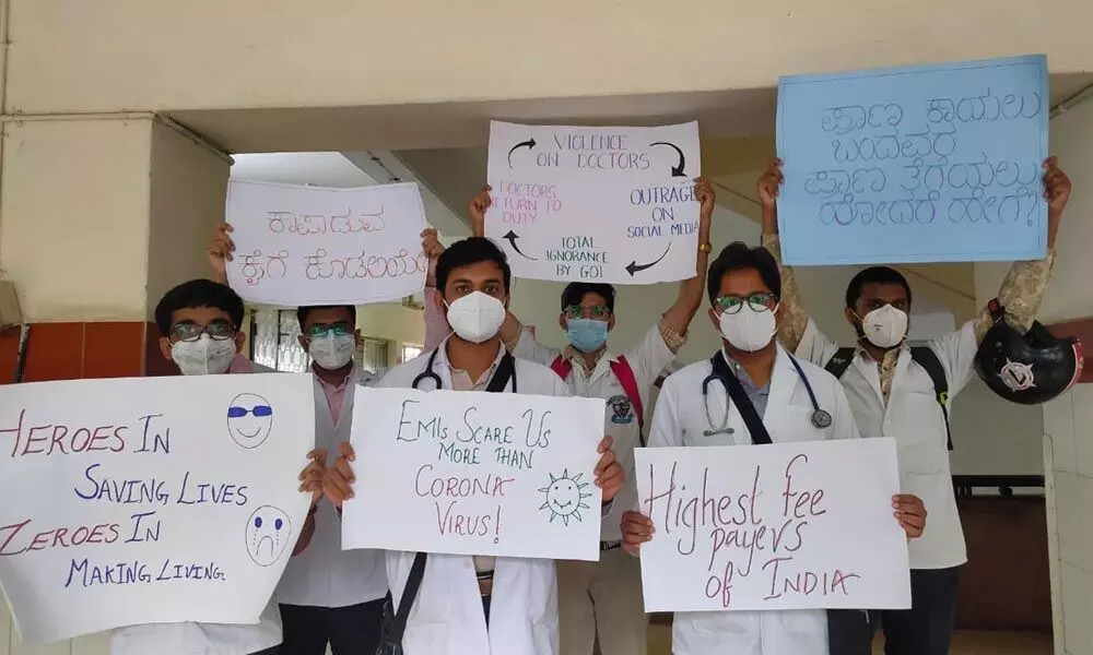 Resident doctors stage protest
