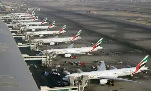 A minor collision between two passenger jets at Dubai International Airport