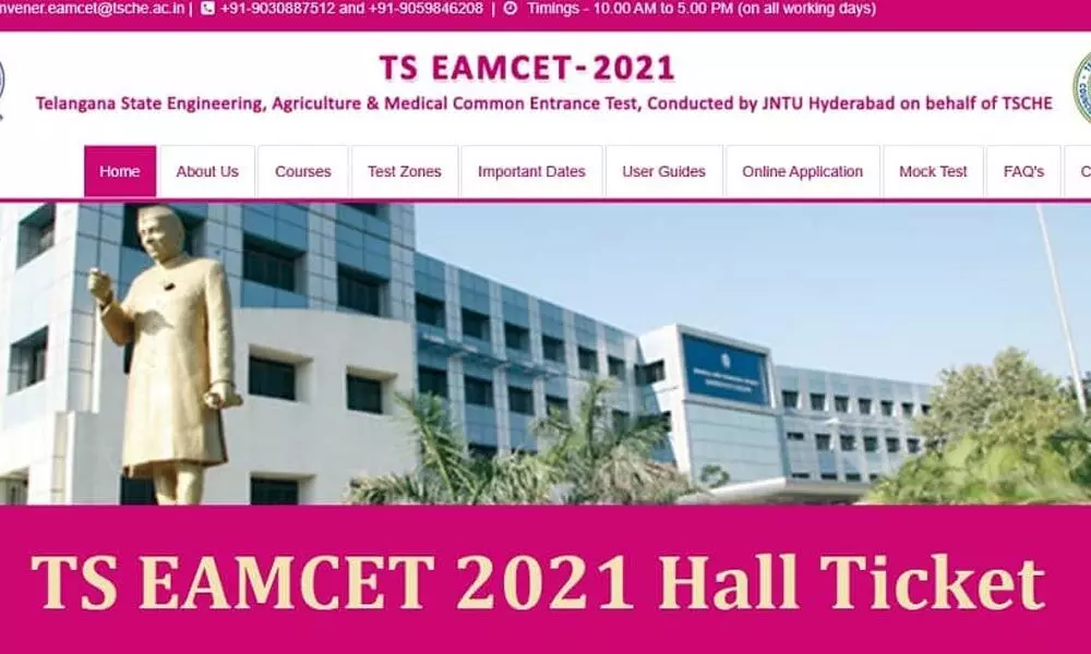 TS EAMCET 2021 Hall Tickets to be released today