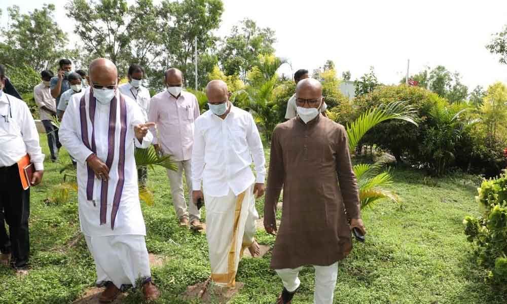 Enhance greenery at all vacant places in Tirumala: TTD EO K S Jawahar Reddy