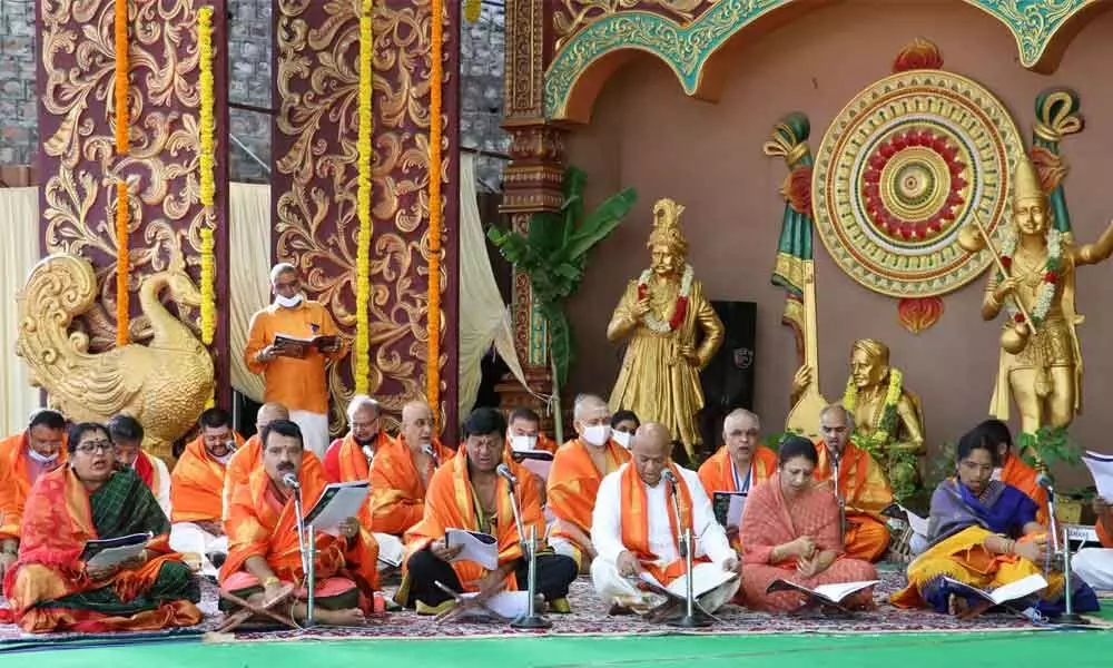 TTD Additional EO Sri AV Dharma Reddy  at Sundarakanda rendition