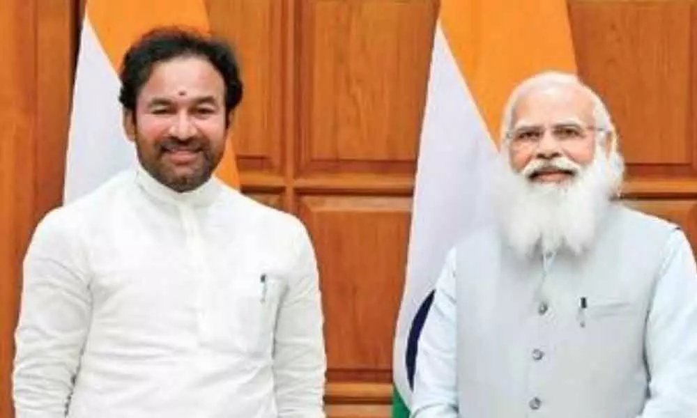 Kishan Reddy with PM Modi (File Pic)