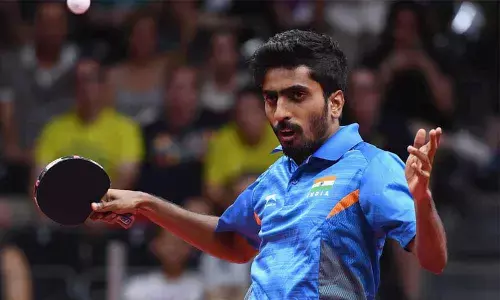 Indian table tennis player G Sathiyan