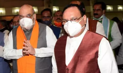 Amit Shah and BJP chief JP Nadda