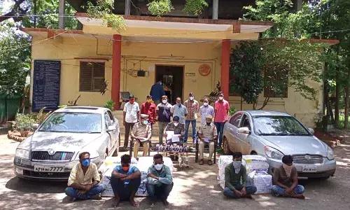 214 kg ganja seized, four arrested