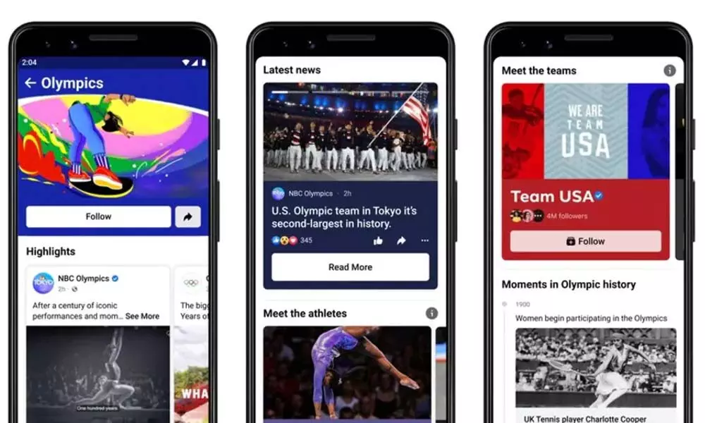 Facebook, Instagram and Snapchat new Features to track Olympics