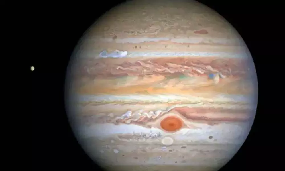 Evidence of Water Vapour in Jupiters Ganymede found by NASAs Hubble.