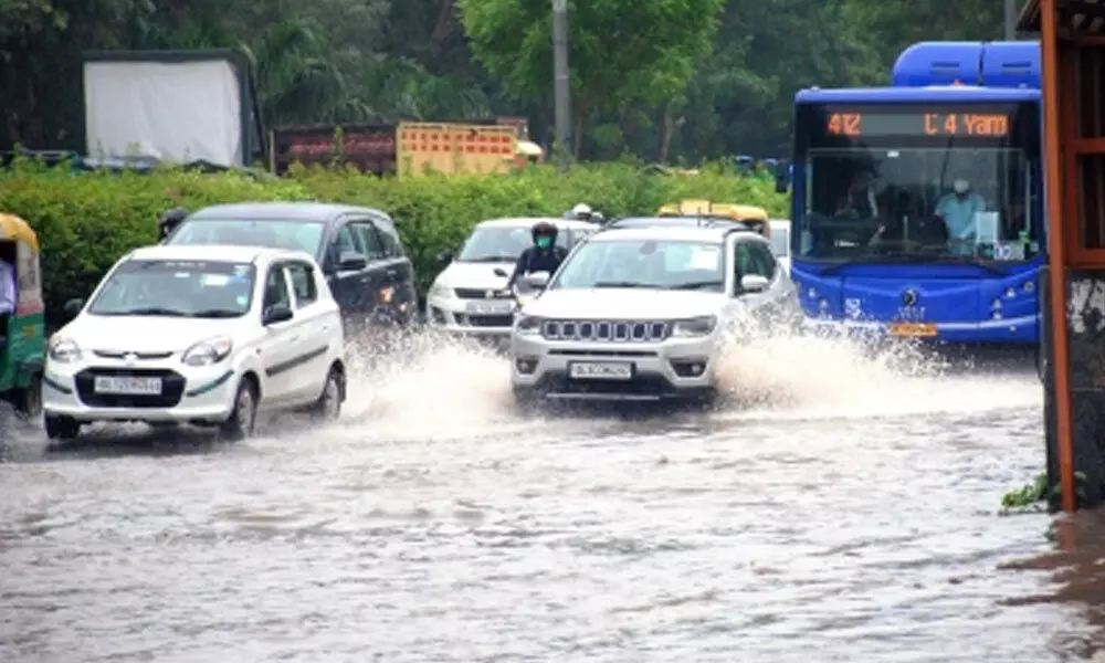Heavy rainfall in Delhi