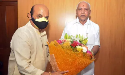 Basavaraj Bommai meets Yediyurappa