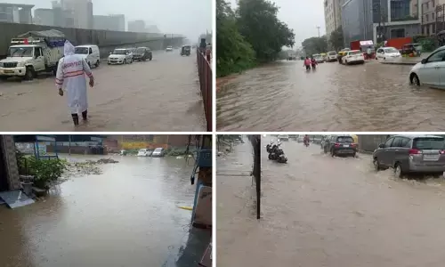 Heavy downpour lashes Gurugram