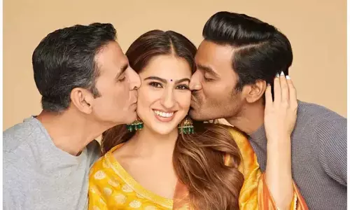 Dhanush with his Atrangi Re Co-Stars