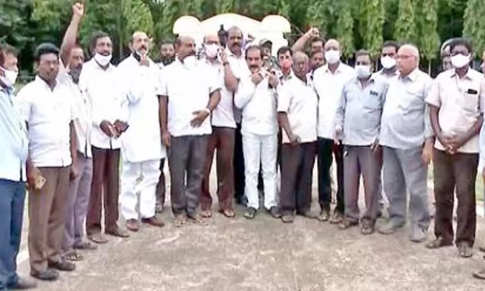 Visakhapatnam steel plant employees calls for protest