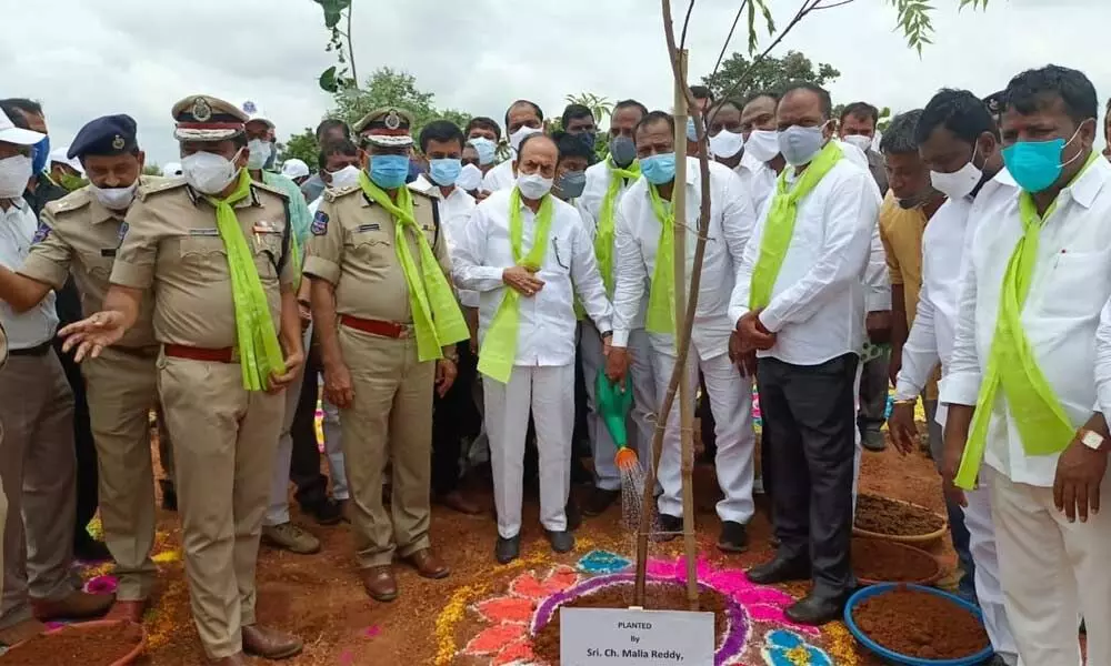 40,000 saplings planted by Rachakonda police