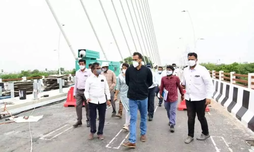 Speed up cable bridge works, says Collector RV Karnan