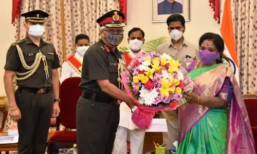 Lieutenant General TSA Narayanan met Dr Tamilisai Soundararajan Governor of Telangana on Thursday