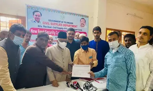 Distribution of new ration cards to beneficiaries