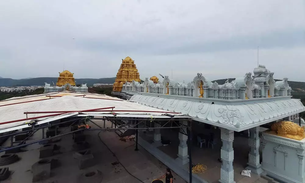 A view of Sri Venkateswara Swamy Temple of TTD in Visakhapatnam
